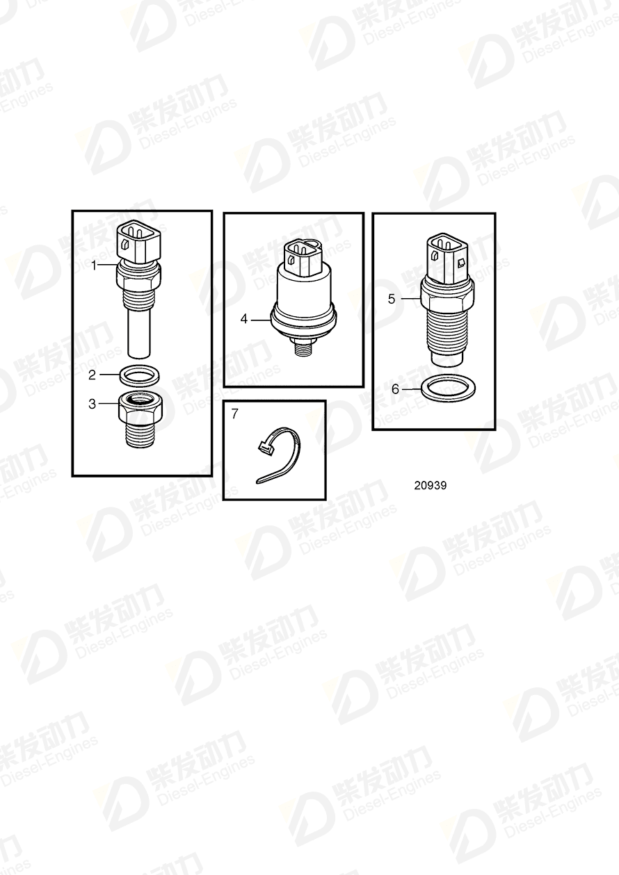 VOLVO Reduction nipple 3832778 Drawing VOLVO Reduction nipple 3832778 Drawing